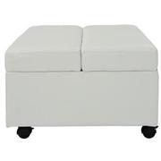 Pressley II White Twin Ottoman Bed w/Casters  alternate image, 4 of 9 images.