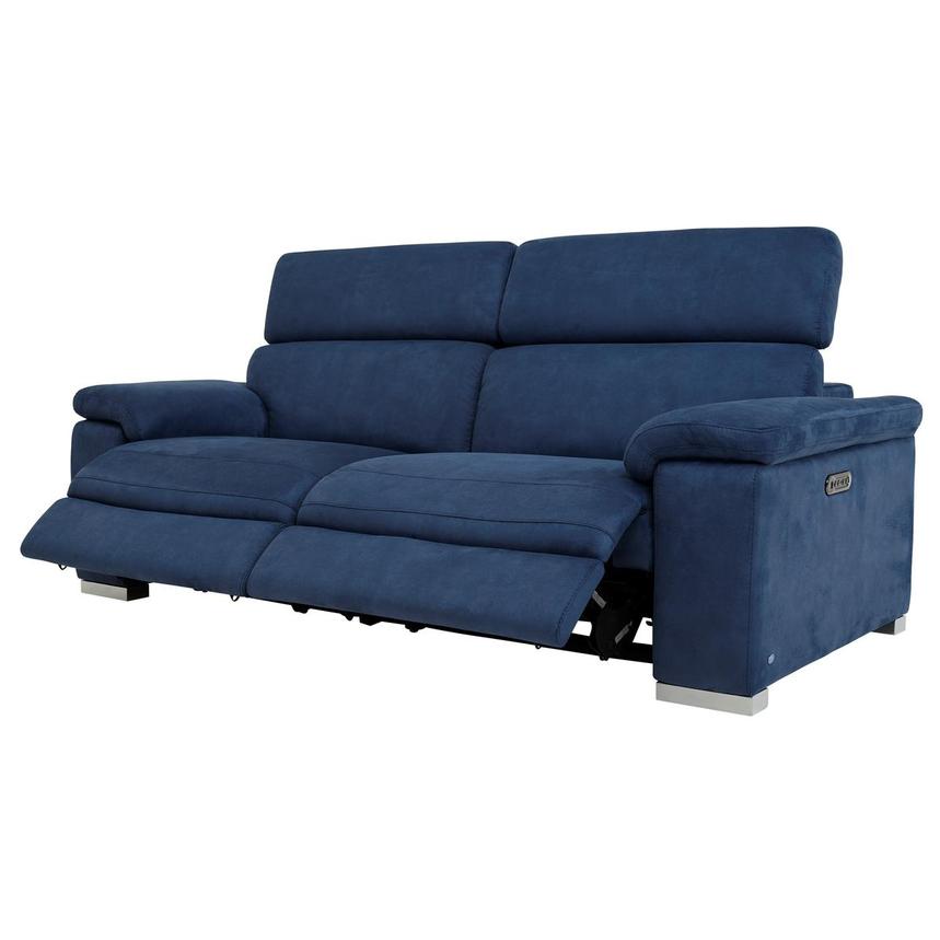 Karly Blue Power Reclining Sofa El Dorado Furniture Karly Blue Power Reclining Sofa El, Navy Blue Reclining Sofa