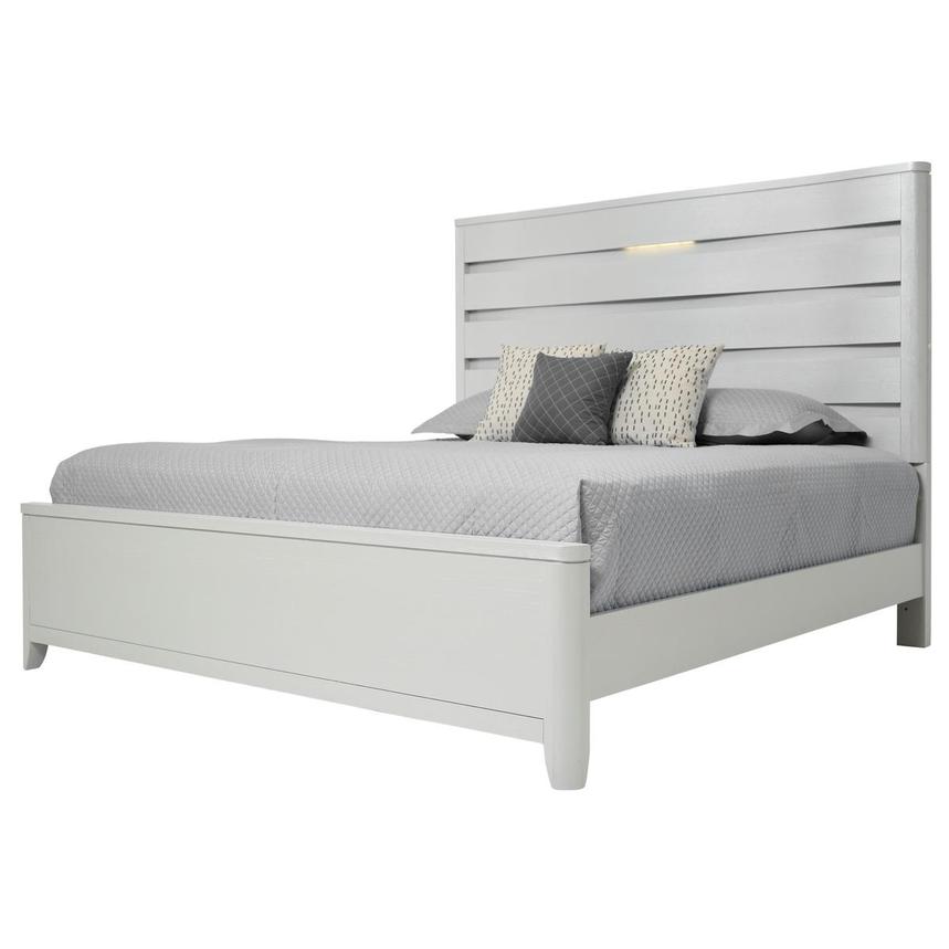Contour White Queen Panel Bed  main image, 1 of 6 images.