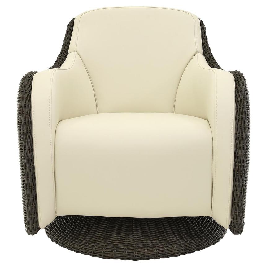 Luxor Brown Swivel Accent Chair  main image, 1 of 6 images.