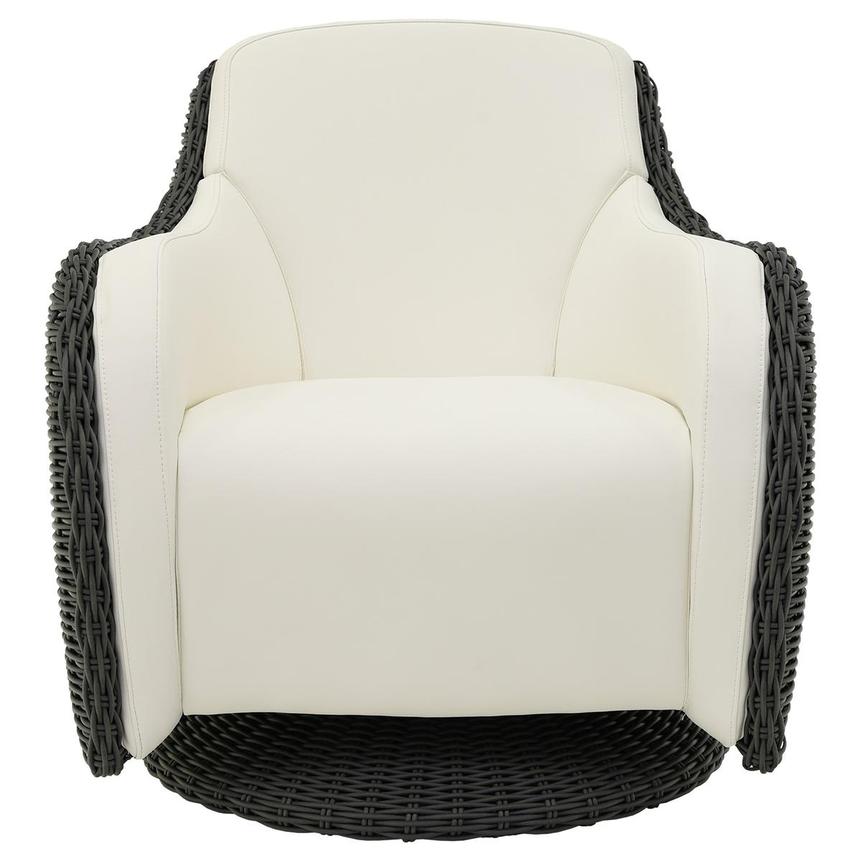Luxor Gray Swivel Accent Chair  main image, 1 of 6 images.