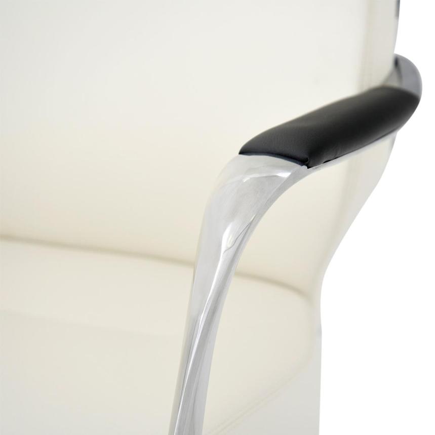 Yoshi White High Back Desk Chair  alternate image, 8 of 9 images.