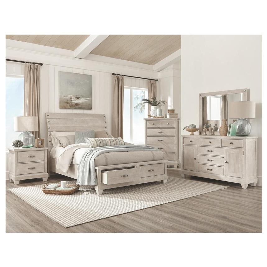 Hamilton White 4 Piece Queen Bedroom Set El Dorado Furniture