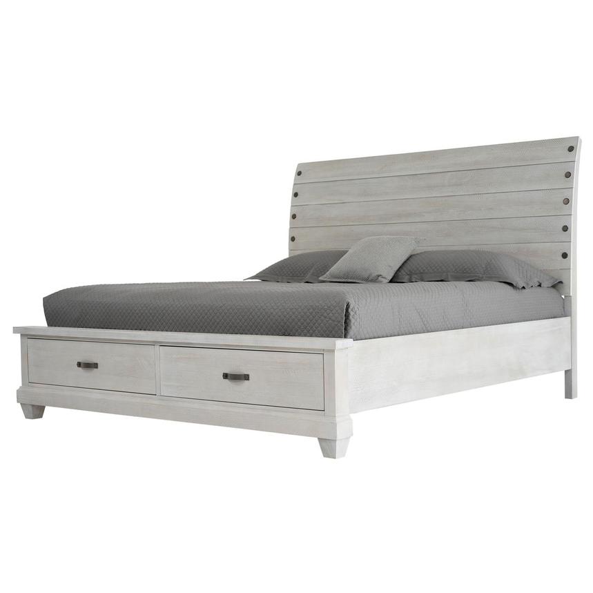 Hamilton White Queen Storage Bed  main image, 1 of 9 images.