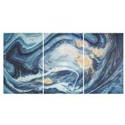 Waves Set of 3 Acrylic Wall Art  main image, 1 of 4 images.