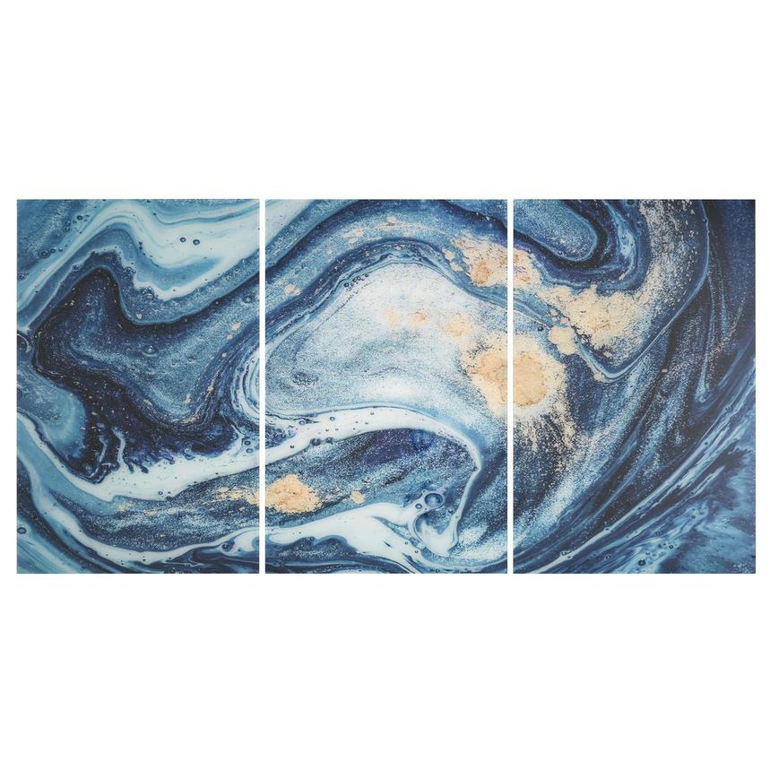 Waves Set of 3 Acrylic Wall Art | El Dorado Furniture