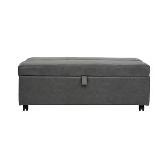 Pressley II Gray Twin Ottoman Bed w/Casters