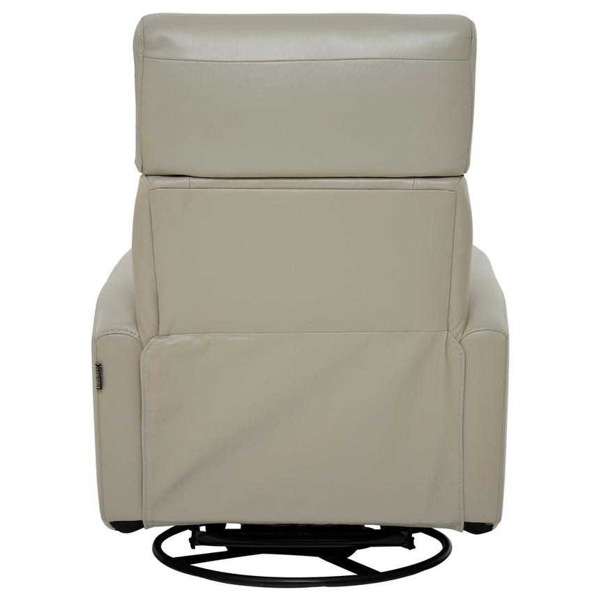 Lucca Cream Leather Power Glider Recliner  alternate image, 6 of 10 images.