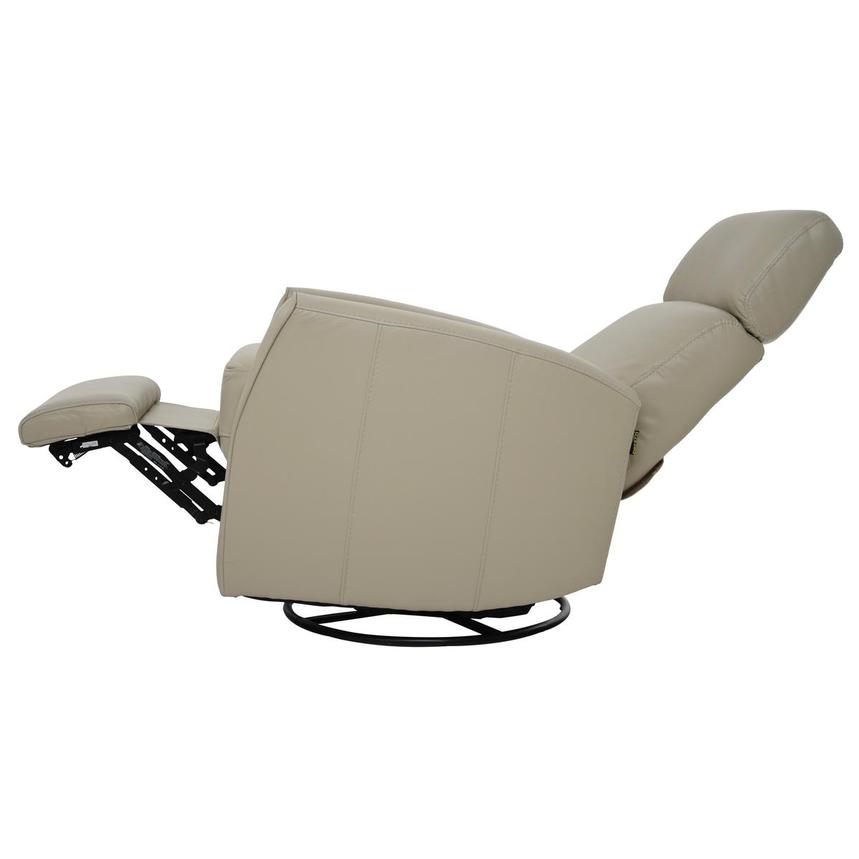 Lucca Cream Leather Power Glider Recliner  alternate image, 5 of 10 images.