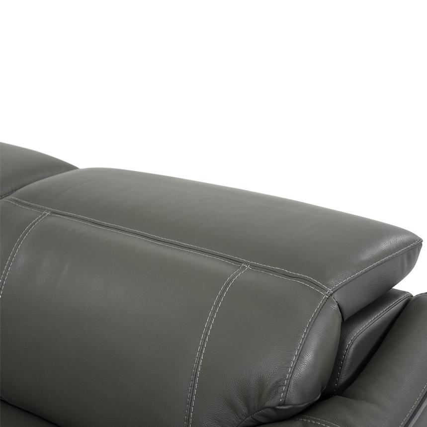 Austin Dark Gray Home Theater Leather Seating with 5PCS/2PWR  alternate image, 6 of 10 images.