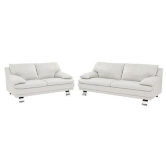 Rio White 2-Piece Living Room Set