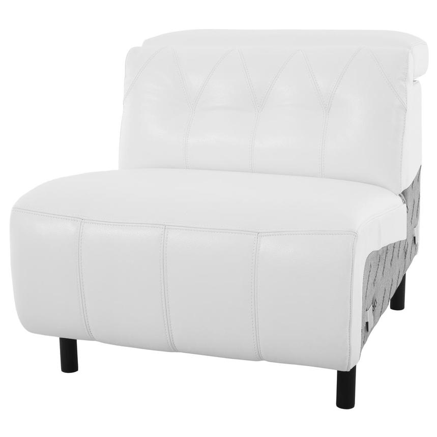 Anchi White Armless Chair  alternate image, 2 of 5 images.