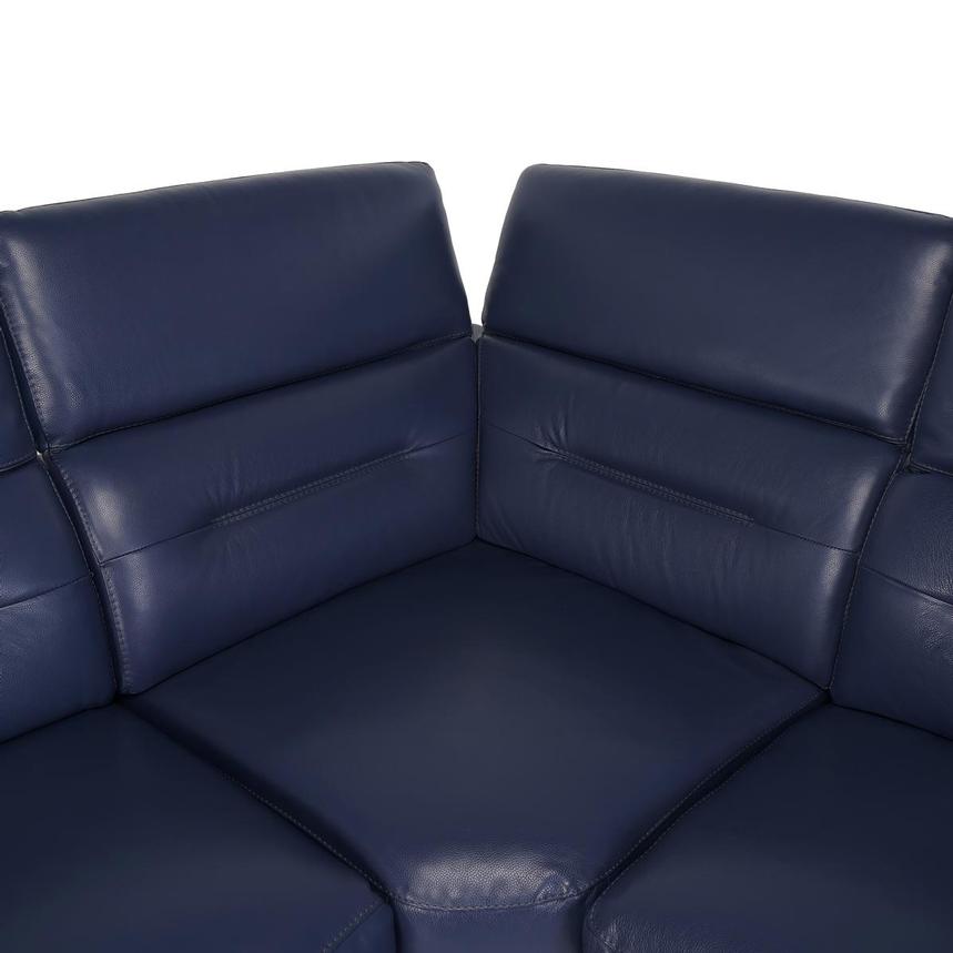 Anabel Blue Home Theater Leather Seating with 5PCS/2PWR  alternate image, 4 of 8 images.