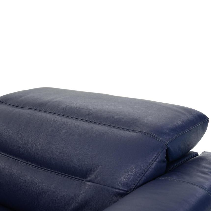 Anabel Blue Leather Power Reclining Sectional with 5PCS/3PWR  alternate image, 6 of 11 images.