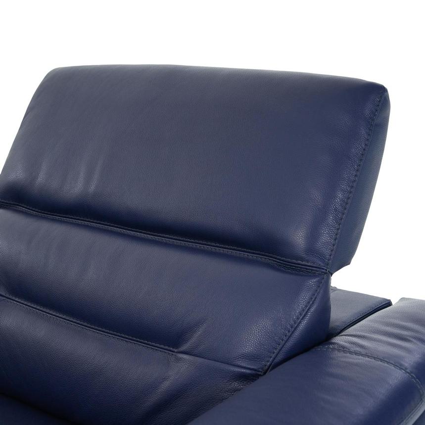 Anabel Blue Leather Power Reclining Sectional with 4PCS/2PWR  alternate image, 5 of 11 images.