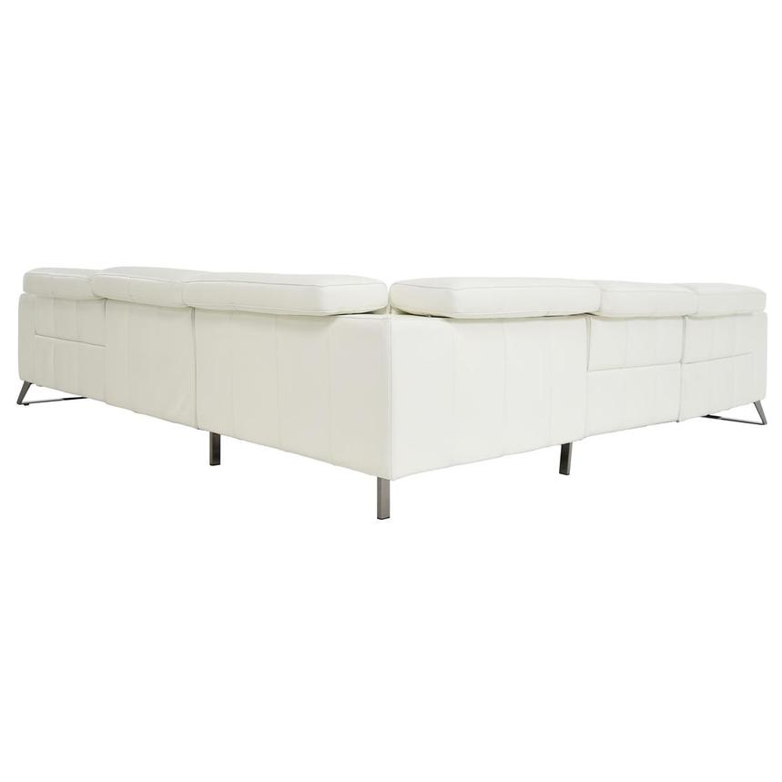 Anchi White Leather Power Reclining Sectional with 5PCS/3PWR  alternate image, 5 of 11 images.