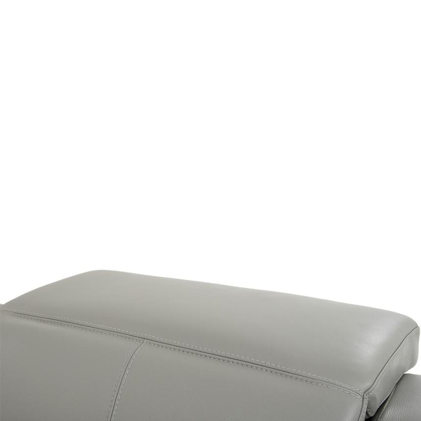 Davis 2.0 Light Gray Leather Power Reclining Sectional with 5PCS/3PWR  alternate image, 6 of 10 images.
