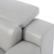 Davis 2.0 Silver Leather Power Reclining Sectional with 7PCS/3PWR  alternate image, 7 of 12 images.