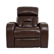Gio Brown Leather Power Recliner  main image, 1 of 14 images.