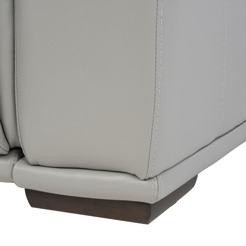 Davis 2.0 Silver Leather Power Reclining Sectional with 7PCS/3PWR alternate image, 11 of 12 images.