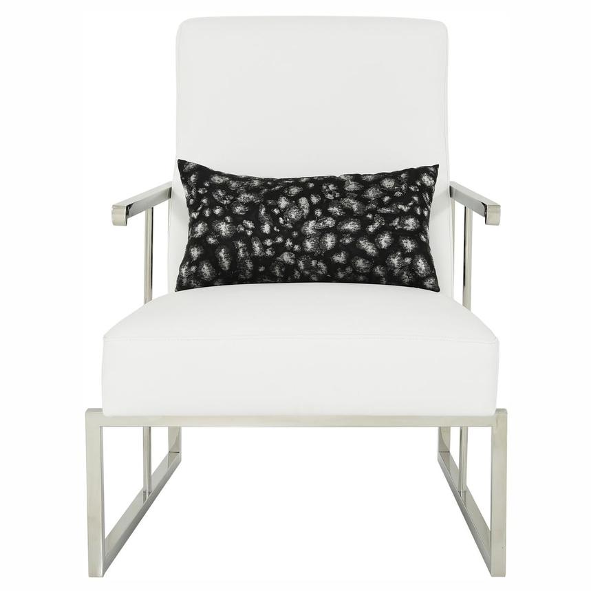 Baldo White Accent Chair  alternate image, 3 of 9 images.