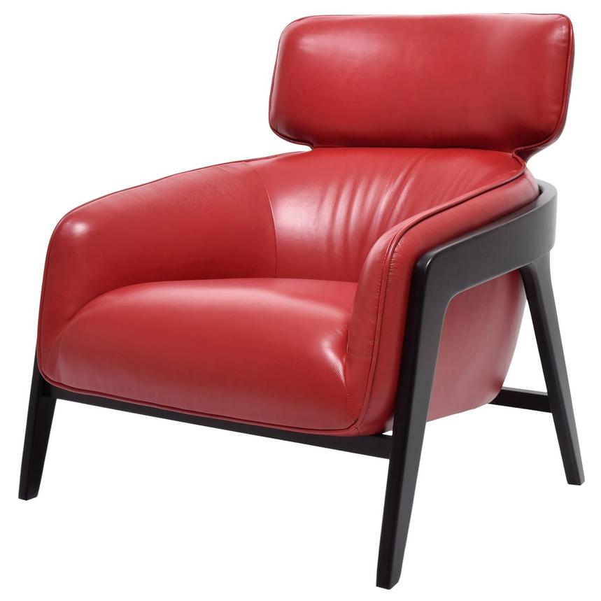 Irene Leather Accent Chair  main image, 1 of 8 images.