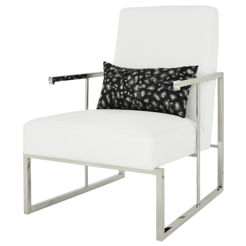 Baldo White Accent Chair main image, 1 of 9 images.