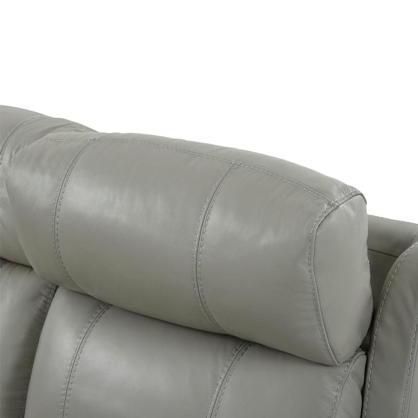 Ronald 2.0 Gray Leather Power Reclining Sectional with 5PCS/2PWR  alternate image, 6 of 8 images.