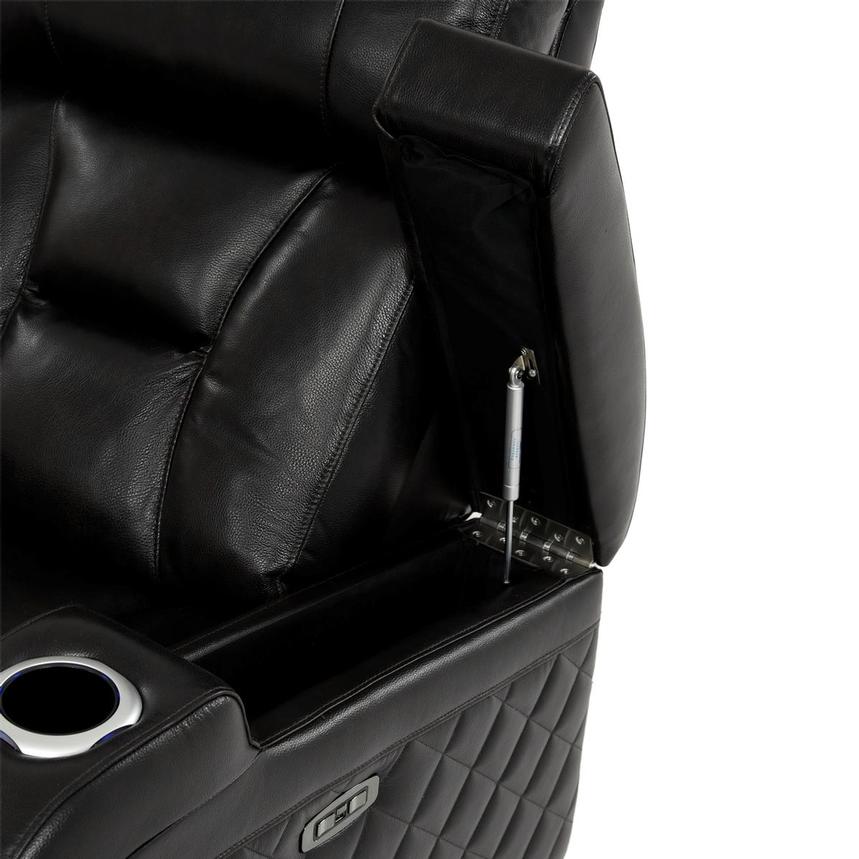 Gio Black Leather Power Reclining Sofa alternate image, 13 of 18 images.