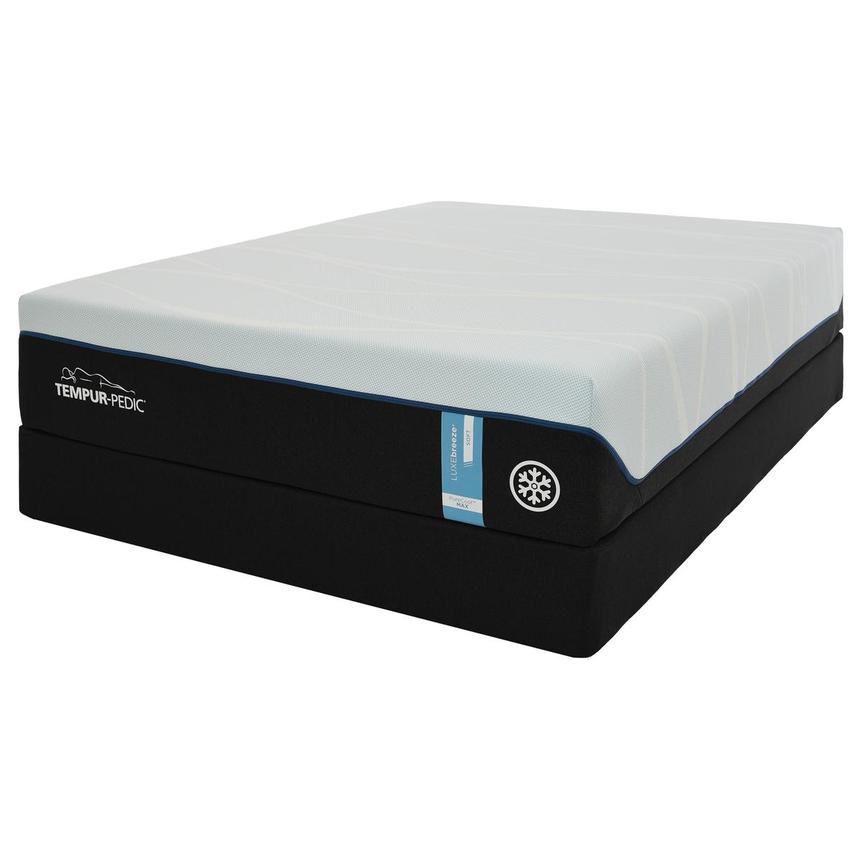 Luxe-Breeze Soft Queen Mattress w/Low Foundation by Tempur-Pedic  alternate image, 3 of 6 images.