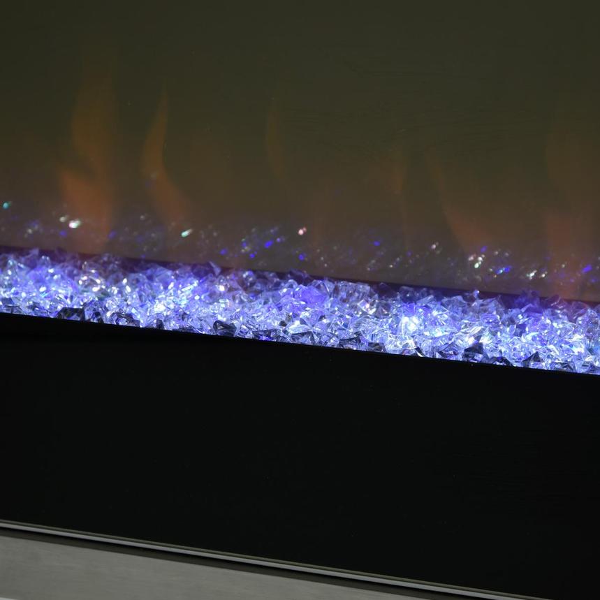 Teire White Electric Fireplace w/Cabinets alternate image, 9 of 15 images.