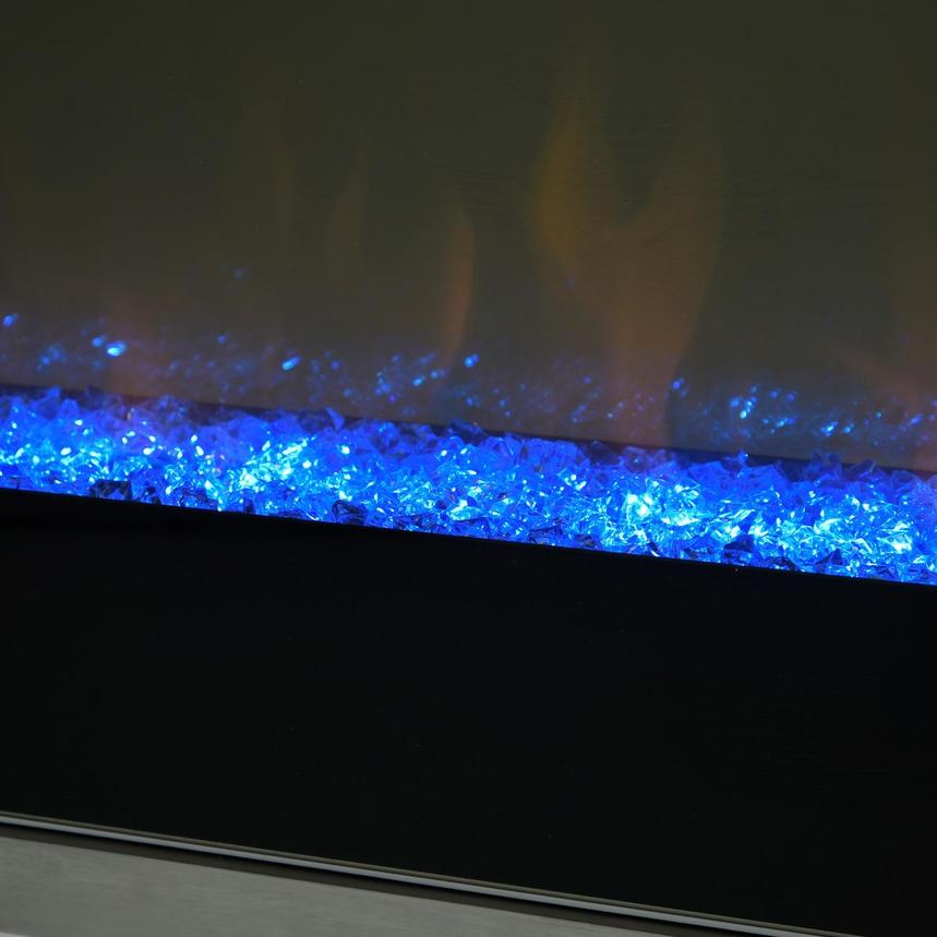 Teire White Electric Fireplace w/Cabinets alternate image, 14 of 15 images.