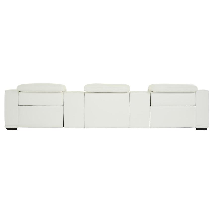 Davis 2.0 White Home Theater Leather Seating with 5PCS/2PWR  alternate image, 5 of 12 images.