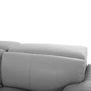 Charlie Light Gray Leather Power Reclining Loveseat  alternate image, 7 of 12 images.