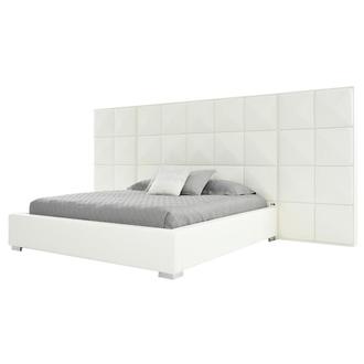 Lux Suite White King Platform Bed