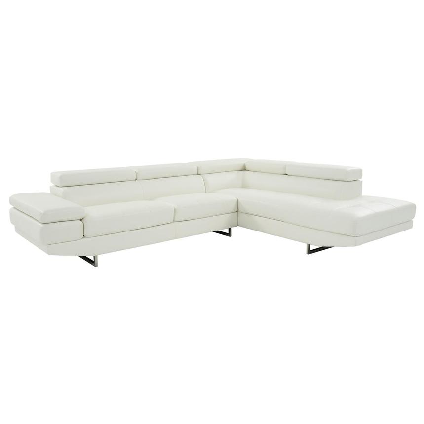 Tahoe White Corner Sofa w/Right Chaise  main image, 1 of 14 images.