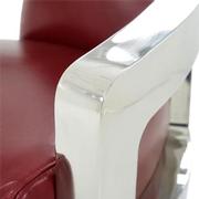 Aviator II Red Leather Accent Chair  alternate image, 7 of 8 images.