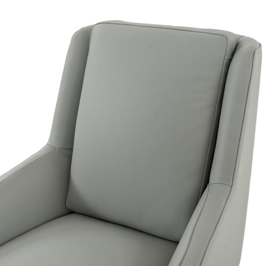 Puella Gray Leather Accent Chair  alternate image, 5 of 8 images.