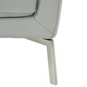 Puella Gray Leather Accent Chair  alternate image, 7 of 8 images.