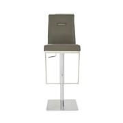 Hyde Leather Gray Leather Adjustable Stool  main image, 1 of 9 images.