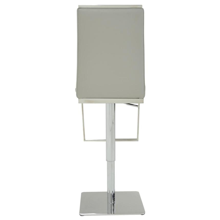 Hyde Leather Light Gray Leather Adjustable Stool  alternate image, 5 of 9 images.
