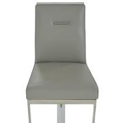 Hyde Leather Light Gray Leather Adjustable Stool  alternate image, 6 of 9 images.