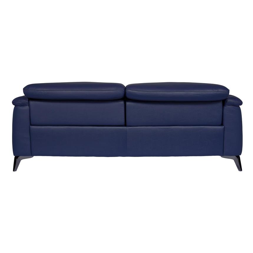 Anabel Blue Leather Power Reclining Sofa  alternate image, 5 of 10 images.
