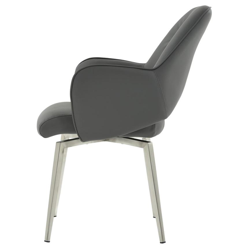 Finley Gray Swivel Side Chair  alternate image, 3 of 6 images.