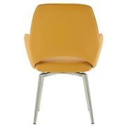Finley Yellow Swivel Side Chair  alternate image, 4 of 6 images.