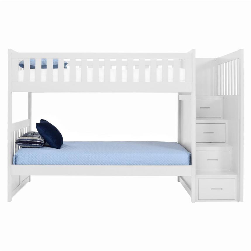 Balto White Twin Bunk Bed w/Storage El Dorado Furniture