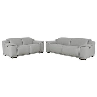 Davis 2.0 Silver 2-Piece Living Room Set