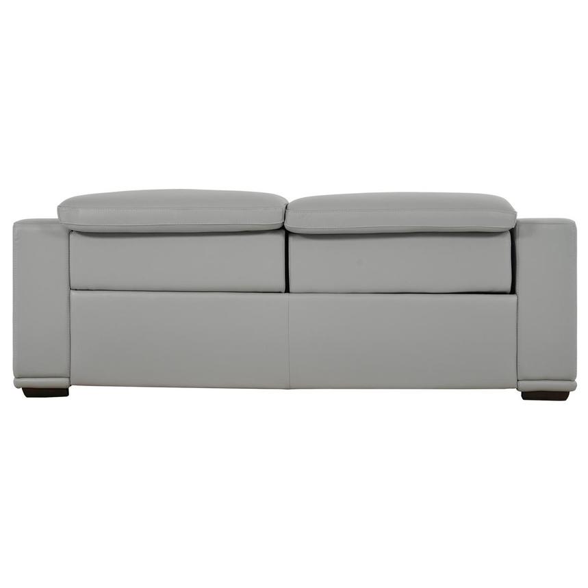 Davis 2.0 Light Gray Leather Power Reclining Sofa  alternate image, 5 of 10 images.