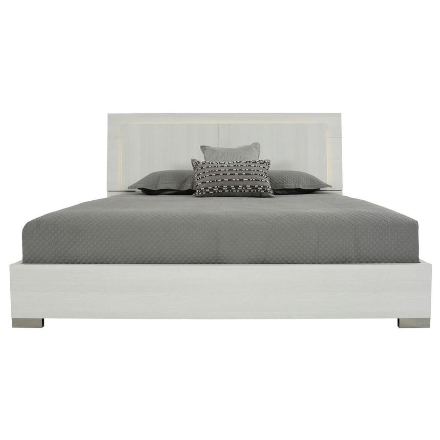 Tivo White Queen Panel Bed alternate image, 3 of 7 images.