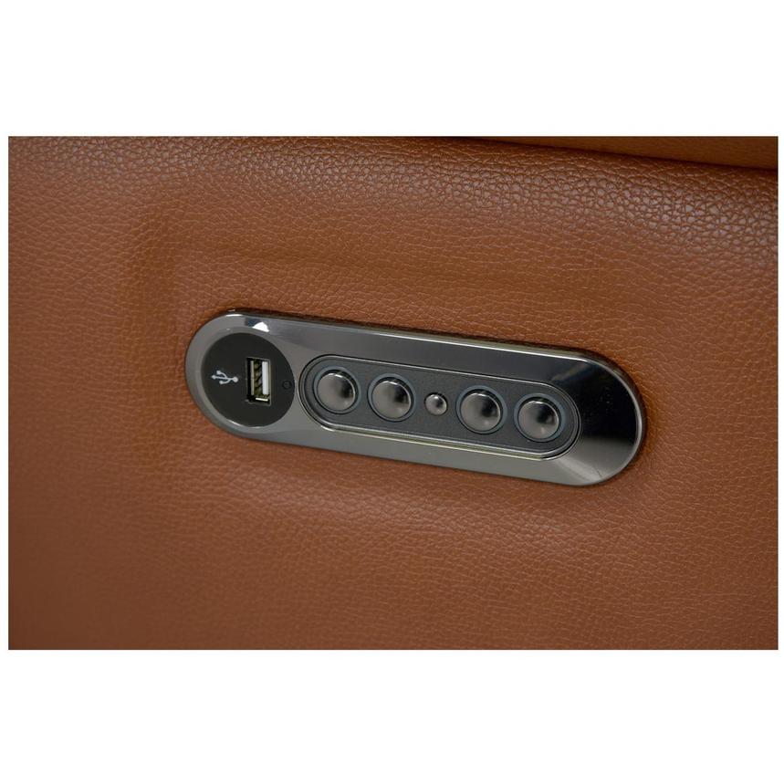 Gian Marco Tan Leather Power Reclining Sectional with 5PCS/2PWR alternate image, 6 of 7 images.